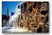 Artficial rock water feature